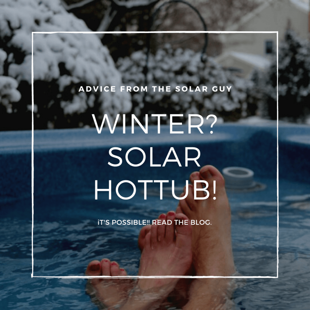 Can I heat my hot tub with Solar Power in Winter?